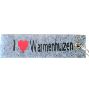 Sleutelhanger Warmenhuizen, vilt