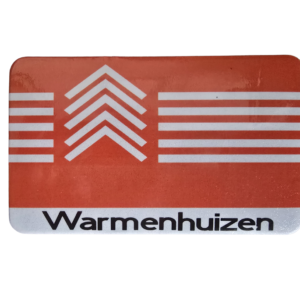 Koelkastmagneet Vlag Warmenhiizen metb tekst